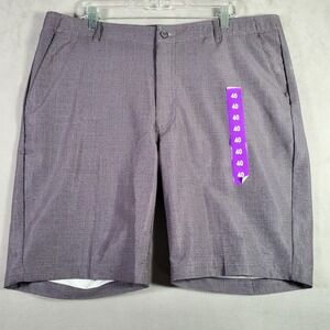 Pebble Beach Golf Shorts Mens 40 GrayDry-Luxe Performance Comfort Waist Prep NEW